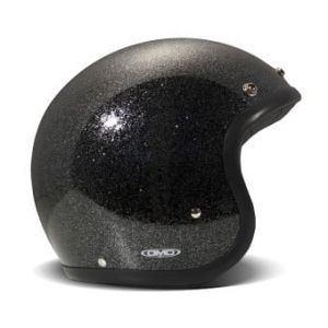 Casques Jet Retro Glitter Black