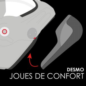Int&eacute;rieurs et joues pour casque moto Paire de Joues Desmo RO32