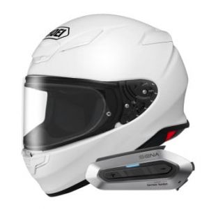 Casques int&eacute;graux NXR2 White + Intercom Sena SRL-EXT Harman Kardon