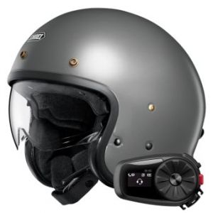 Casques Jet J.O2 Basalt Grey + Kit Bluetooth 5S Solo