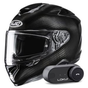 Casques int&eacute;graux RPHA 72 Carbon Black + Kit Bluetooth Lokui K30