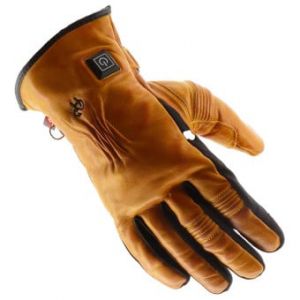 Gants moto Benson Evo Chauffants Cuir Gold