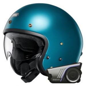 Casques Jet J.O2 Laguna Blue + Kit bluetooth 60S Harman Kardon