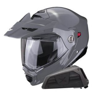 Casques modulables ADX-2 Grey Cement + Kit bluetooth Exo-Com Link-1 Solo