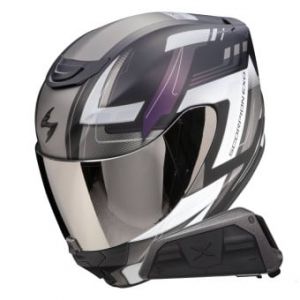 Casques intégraux Exo 391 Captor Black Mat Cameleon + Kit bluetooth Exo-Com Link-1