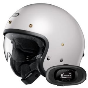 Casques Jet J.O2 Off White + Kit bluetooth 5R Lite Solo