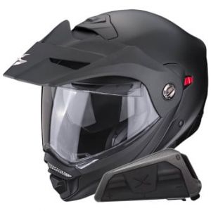 Casques modulables ADX-2 Matt Black + Kit bluetooth Exo-Com Link-1 Solo