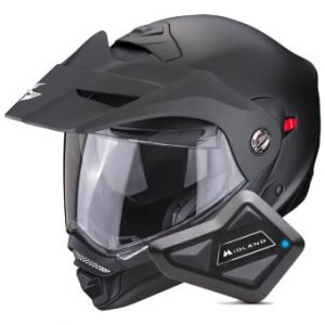 Casques modulables ADX-2 Matt Black + Kit Bluetooth BT Mini