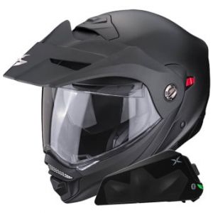 Casques modulables ADX-2 Matt Black + Kit bluetooth Exo-Com Link-1C Solo