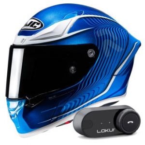 Casques intégraux RPHA1 Lovis MC2 + Kit Bluetooth Lokui K30
