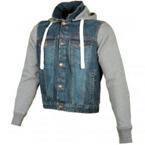 Blousons moto Denim Hoodie Men
