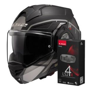 Casques modulables Advant X Metryk Matt Titanium FF901 + Kit Bluetooth 4X Cardo