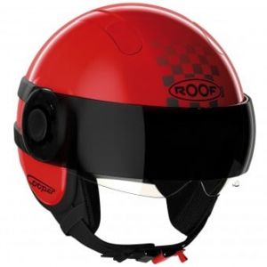 Casques Jet Cooper Sunset Rouge Noir Mat