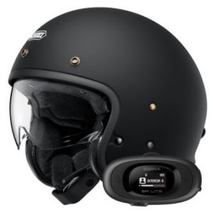 Casques Jet J.O2 Matt Black + Kit bluetooth 5R Lite Solo
