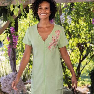 Peignoir zipp&eacute; Un parfum de glycine