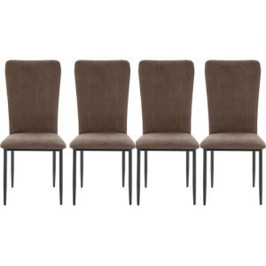 Lot de 4 C. Holly marron