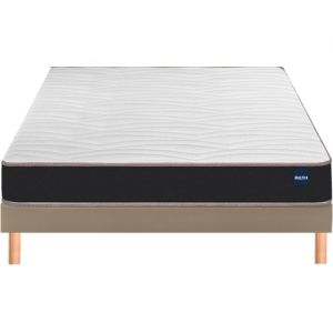 Vitality 1.1 160x200 + sommier moka +pieds