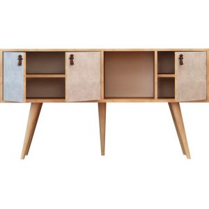 Plamen ch&ecirc;ne blanc 140 x 40 x h80cm