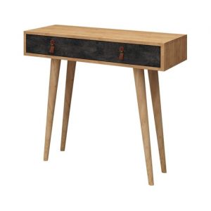 Illas ch&ecirc;ne gris fonc&eacute; 80 x 30 x h87,6cm