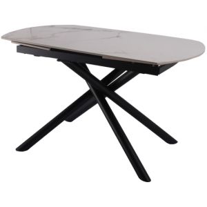 Madrid taupe blanc 130-190x90x76 100% c&eacute;ramique