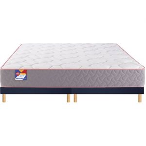 Au lit 160x200 + 2 sommiers bleu pieds