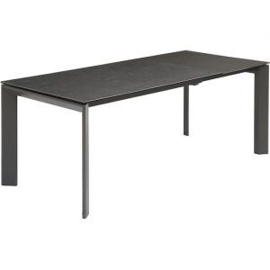 Scar en c&eacute;ramique noir 140 (+60) x 90 x 76 cm