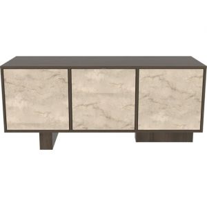 Monaco noyer, travertin 150 x 45 x h51,5cm