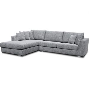 Monaco angle gauche tissu Adèle noir et blanc