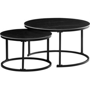 Anais gigogne 80xh45cm et 60xh38cm gris anthracite