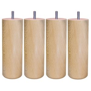 Cylindre H20cm D7cm vernis naturel filetage 10mm