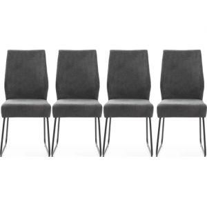 Lot de 4 C. Alan gris anthracite