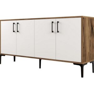 Kiev 160 noyer blanc 160 x 35 x 78cm