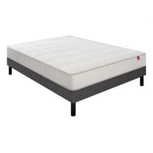 Pavillon 120x200 + sommier gris fum&eacute; + pieds