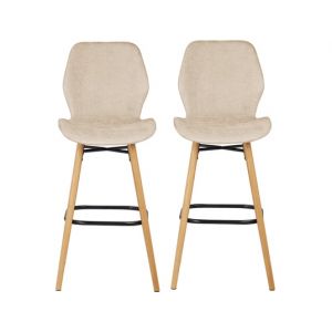 Lot de 2 T. Keri sable tissu (plan)