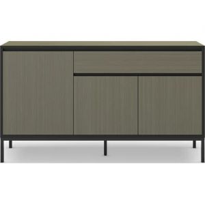 Lorenza 3P1T vert noir 140 x 40 x h80cm