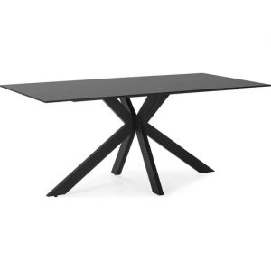 Bimba 180 x 90 x 76 cm c&eacute;ramique noire - pied noir