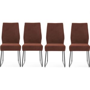 Lot de 4 C. Alan marron