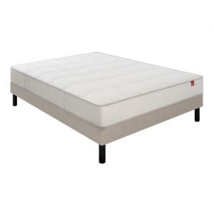 Pavillon 140x200 + sommier taupe + pieds