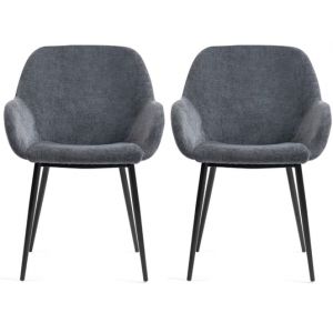 Lot de 2 C. Hibis gris chenill&eacute;