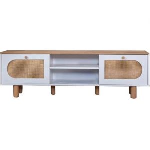 Boheme chene blanc 180 x 41 x h55 cm