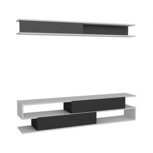 Sims - Noir, Blanc 176 x 39 x 31,5