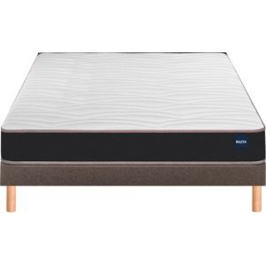 Vitality 1.1 90x190 + sommier marron +pieds