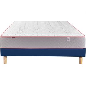 Endormi 90x190 + sommier bleu + pieds