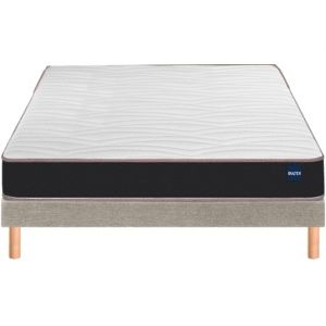 Vitality 1.1 90x190 + sommier grege +pieds