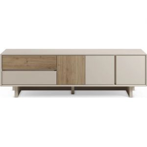 Carpi 3P2T 180cm cr&egrave;me ch&ecirc;ne 180 x 45 x 55.3cm