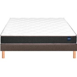 Vitality 2.1 120x200 + sommier marron +pieds