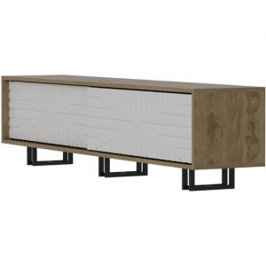 Askal - Ud, Blanc, Ch&ecirc;ne 180 x 47,4 x 35