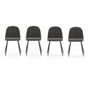 Lot de 4 C. Malila gris fonc&eacute;