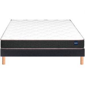 Vitality 2.1 120x200 + sommier gris fonc&eacute; +pieds