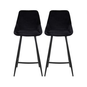 Lot de 2 T. Bari noir velours (plan)